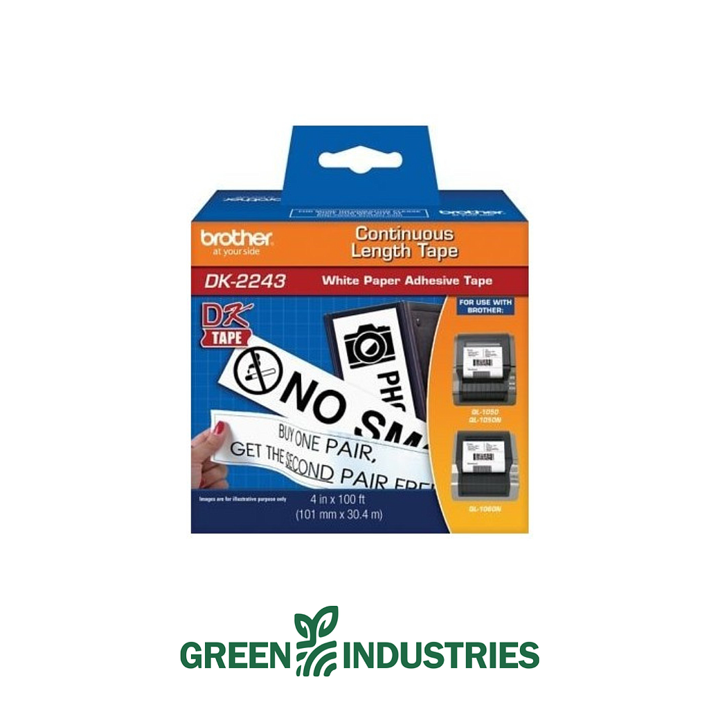 Rollo Continuo Brother DK2243 102 mm x 30,48 m Blanco